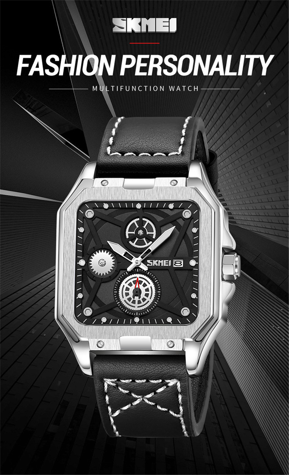 Ρολόι χειρός ανδρικό SKMEI 9330 SILVER/BLACK